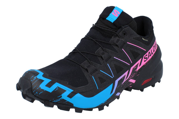 Salomon Speedcross 6 Gtx Black Magic Mens Trail Running Trainers 491724  491724 - Black Transcend Blue 491724 - Photo 0