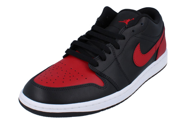 Nike Air Jordan 1 Low Mens Trainers 553558 067 - Black Varsity Red Summit White 067 - Photo 0