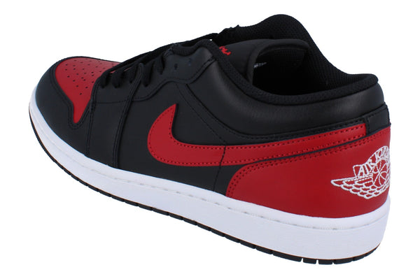 Nike Air Jordan 1 Low Mens Trainers 553558 067 - Black Varsity Red Summit White 067 - Photo 0