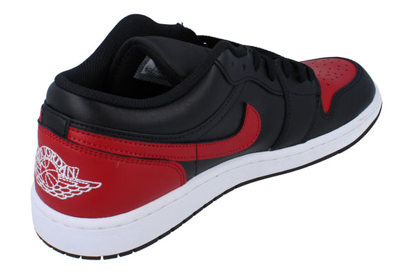 Nike Air Jordan 1 Low Mens Trainers 553558 067 - Black Varsity Red Summit White 067 - Photo 0