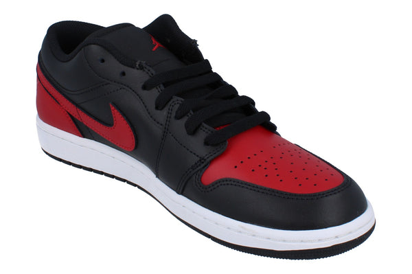 Nike Air Jordan 1 Low Mens Trainers 553558 067 - Black Varsity Red Summit White 067 - Photo 0