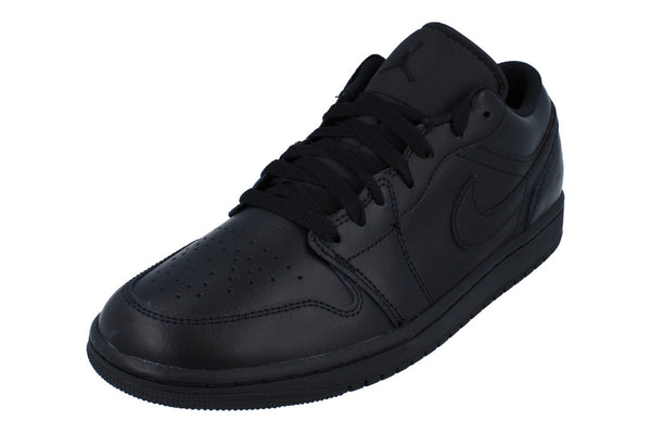 Nike Air Jordan 1 Low Mens Trainers 553558  093 - Black Black Black 093 - Photo 0