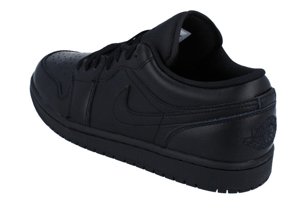 Nike Air Jordan 1 Low Mens Trainers 553558  093 - Black Black Black 093 - Photo 0