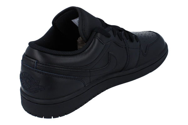 Nike Air Jordan 1 Low Mens Trainers 553558  093 - Black Black Black 093 - Photo 0