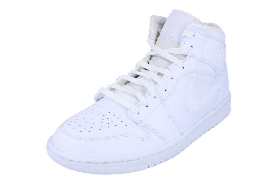Nike Air Jordan 1 Mid Mens Hi Top Basketball Trainers 554724 136