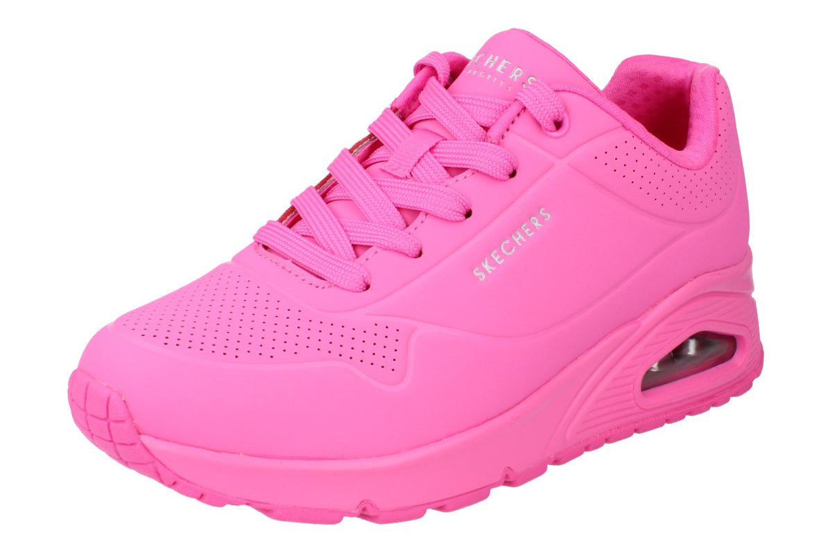 Skechers Uno Stand On Air Womens Trainers 73690 Shoes  HTPK