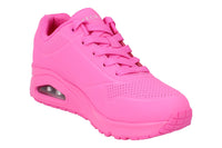 Skechers Uno Stand On Air Womens Trainers 73690 Shoes  HTPK