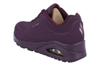Skechers Uno Stand On Air Womens Trainers 73690 Shoes  WINE