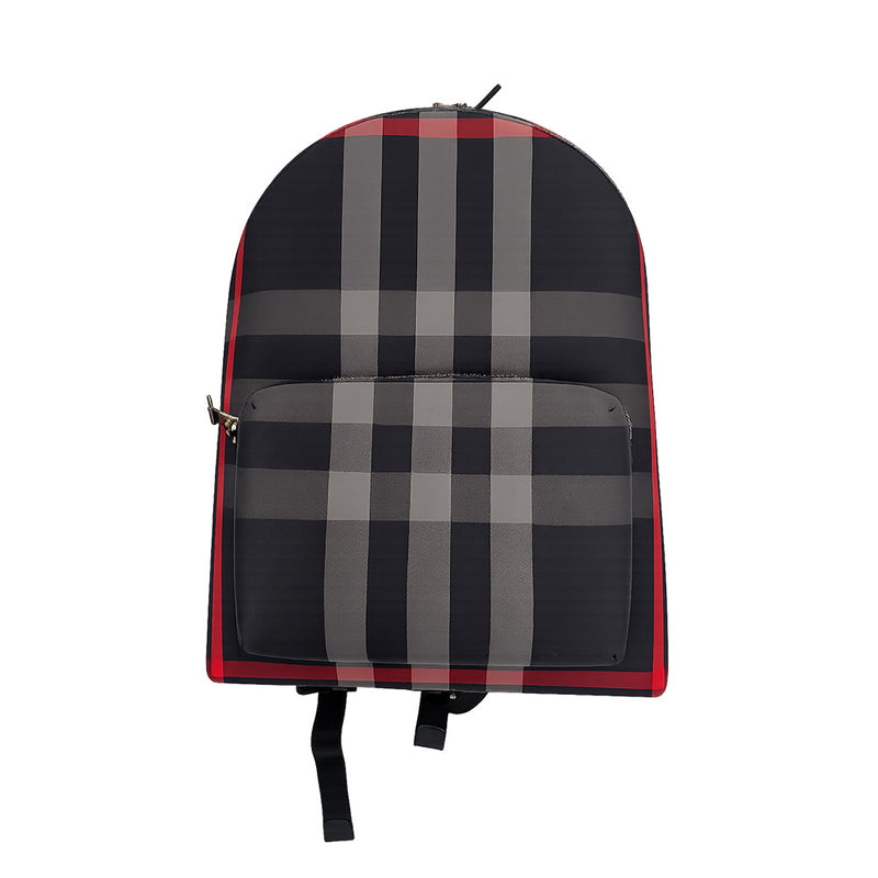 Burberry Jeff Mens Nylon Backpack - Navy Grey