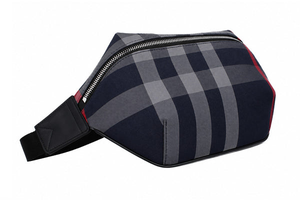 Burberry Sonny Check Bumbag - Navy Grey
