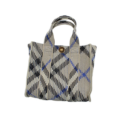 Burberry Mini Knitted Tote - Lichen