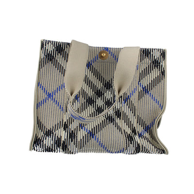 Burberry Small Knitted Tote - Lichen