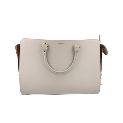 Burberry Banwell Medium Leather Handbag - Limestone
