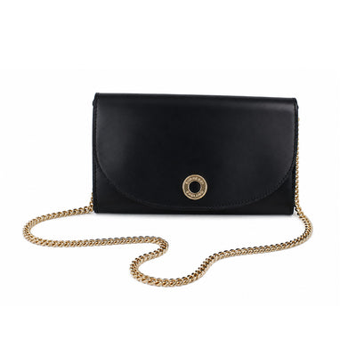 Burberry Hannah Leather Bag - Black