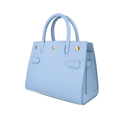 Burberry Tote Top Handle Bag - Pale Blue