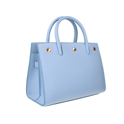 Burberry Tote Top Handle Bag - Pale Blue