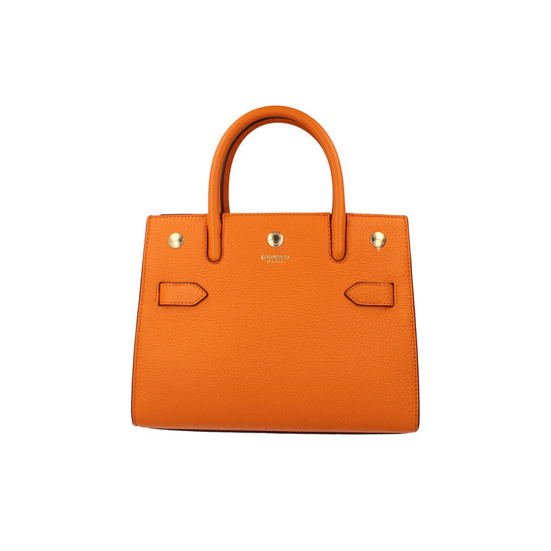 Burberry Tote Top Handle Bag - Orange