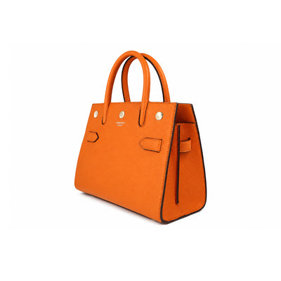 Burberry Tote Top Handle Bag - Orange