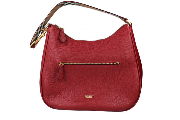 Burberry Hobo Handbag - Antique Red