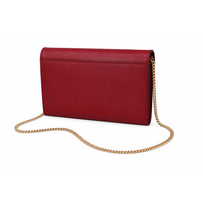 Burberry Hannah Leather Bag - Antique Red