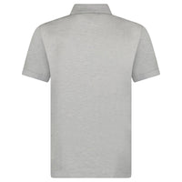 Burberry Mens Hartford Check Polo Shirt - Pale Grey Melange
