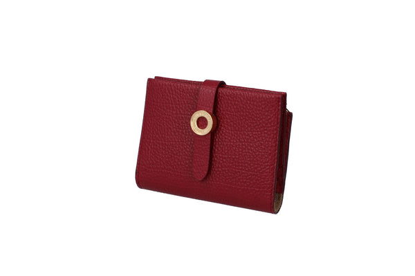 Burberry Edie Bifold Purse Antique Red