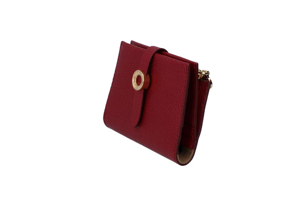 Burberry Edie Bifold Purse Antique Red