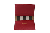 Burberry Edie Bifold Purse Antique Red