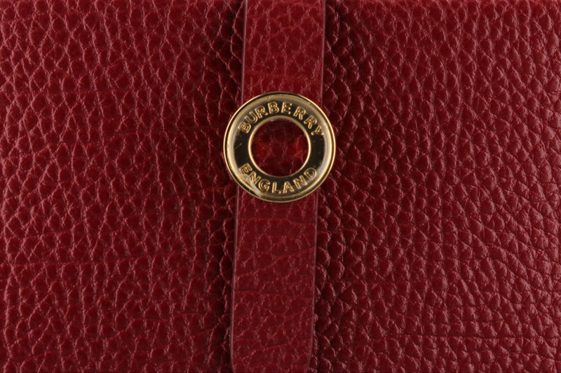 Burberry Edie Bifold Purse Antique Red