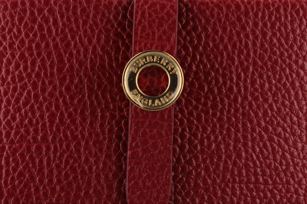 Burberry Edie Bifold Purse Antique Red