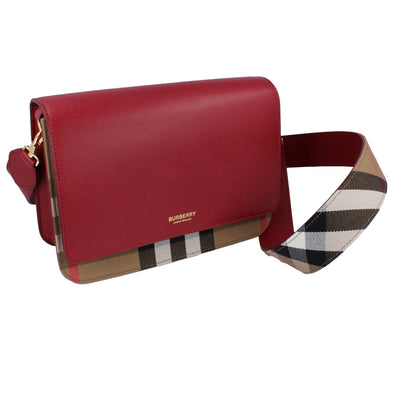 Burberry Mackford Antique Red Crossbody Bag