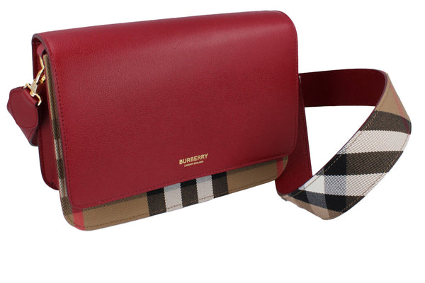 Burberry Mackford Antique Red Crossbody Bag