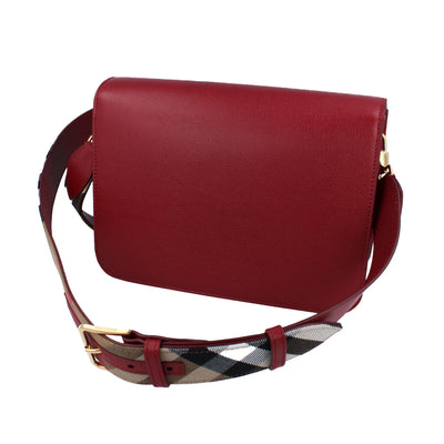 Burberry Mackford Antique Red Crossbody Bag