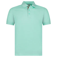 Burberry Mens Hartford Check Polo Shirt - Summer Mint