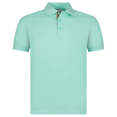 Burberry Mens Hartford Check Polo Shirt - Summer Mint