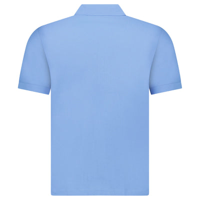 Burberry Mens Hartford Zip Polo Shirt - Periwinkle Blue