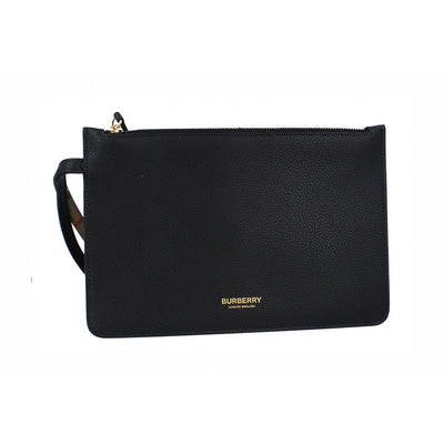 Burberry Double Faced Pouch - Black