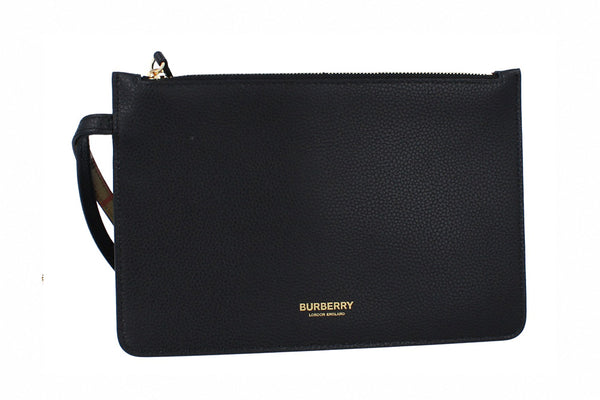 Burberry Double Faced Pouch - Black