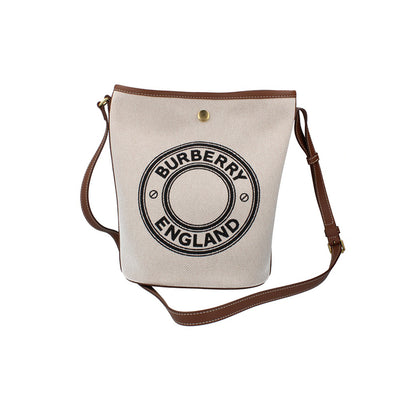 Burberry Canvas Bucket Bag - Dark Wheat
