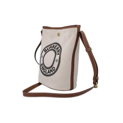 Burberry Canvas Bucket Bag - Dark Wheat
