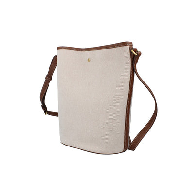 Burberry Canvas Bucket Bag - Dark Wheat