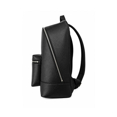 Burberry Jeff Mens Leather Backpack -  Black Grain