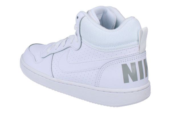 Nike Court Borough Mid Gs Trainers 839977 100 - White White White 100 - Photo 0