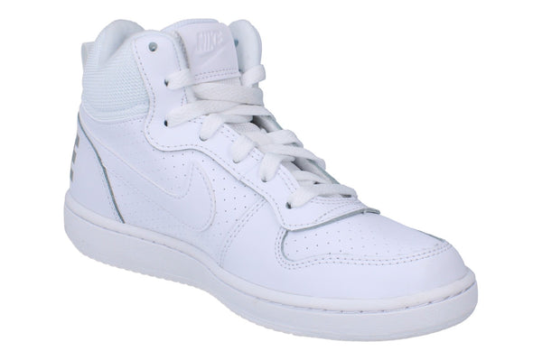 Nike Court Borough Mid Gs Trainers 839977 100 - White White White 100 - Photo 0