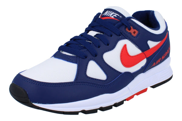 Nike Air Span II Mens Ah8047 404 - Blue Void Habanero Red White 404 - Photo 0