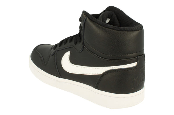 Nike Womens Ebernon Mid Trainers Aq1778  001 - Black White 001 - Photo 0