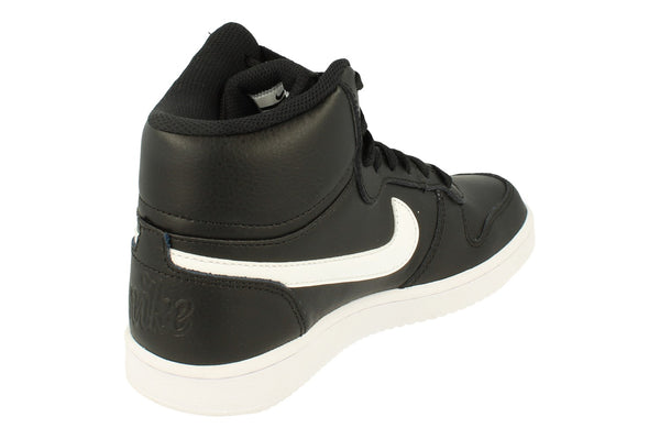 Nike Womens Ebernon Mid Trainers Aq1778  001 - Black White 001 - Photo 0