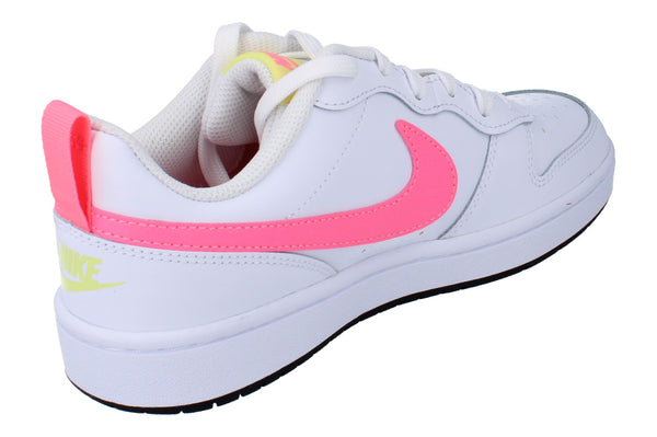 Nike Court Borough Low 2 GS Trainers Bq5448  108 - White Sunset Pulse Light Zitron 108 - Photo 0