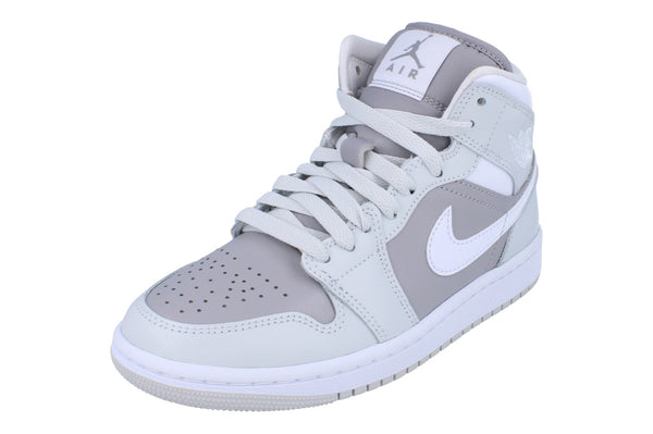 Nike Womens Air Jordan 1 Mid Trainers Bq6472  008 - Photon Dust White 008 - Photo 0