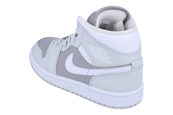 Nike Womens Air Jordan 1 Mid Trainers Bq6472  008 - Photon Dust White 008 - Photo 0